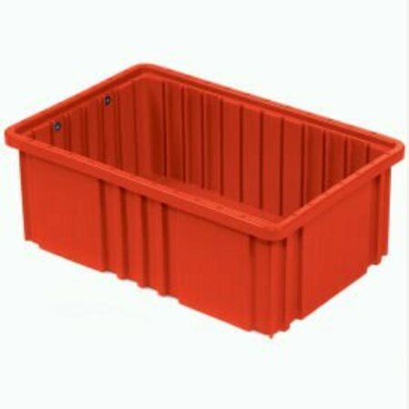 Quantum Storage Systems GEC&#153; Plastic Dividable Grid Container - DG92060, 16-1/2"L x 10-7/8"W x 6"H, Red DG92060RD
